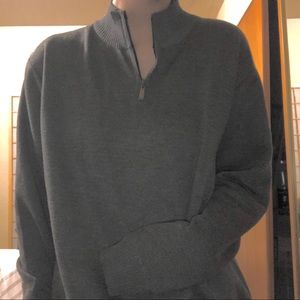 Grey Quarter Zip Sweater